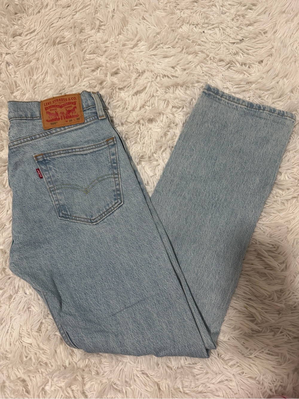 Levi's Women’s Light Wash Straight Leg Jeans - Light Blue